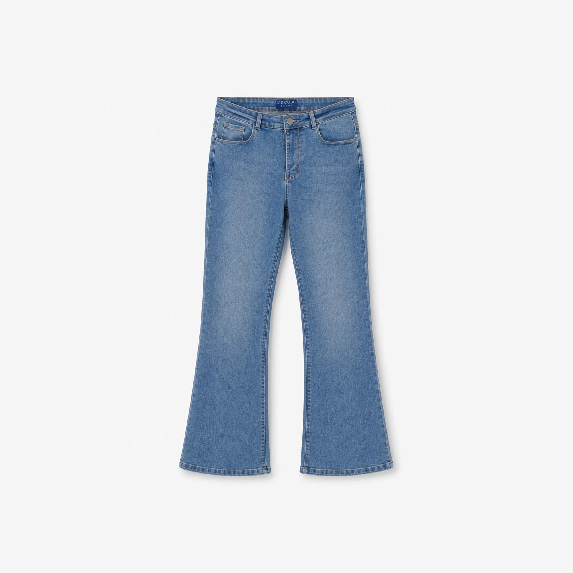بنطلون جينز نسائي واسع الساق alternative product image
