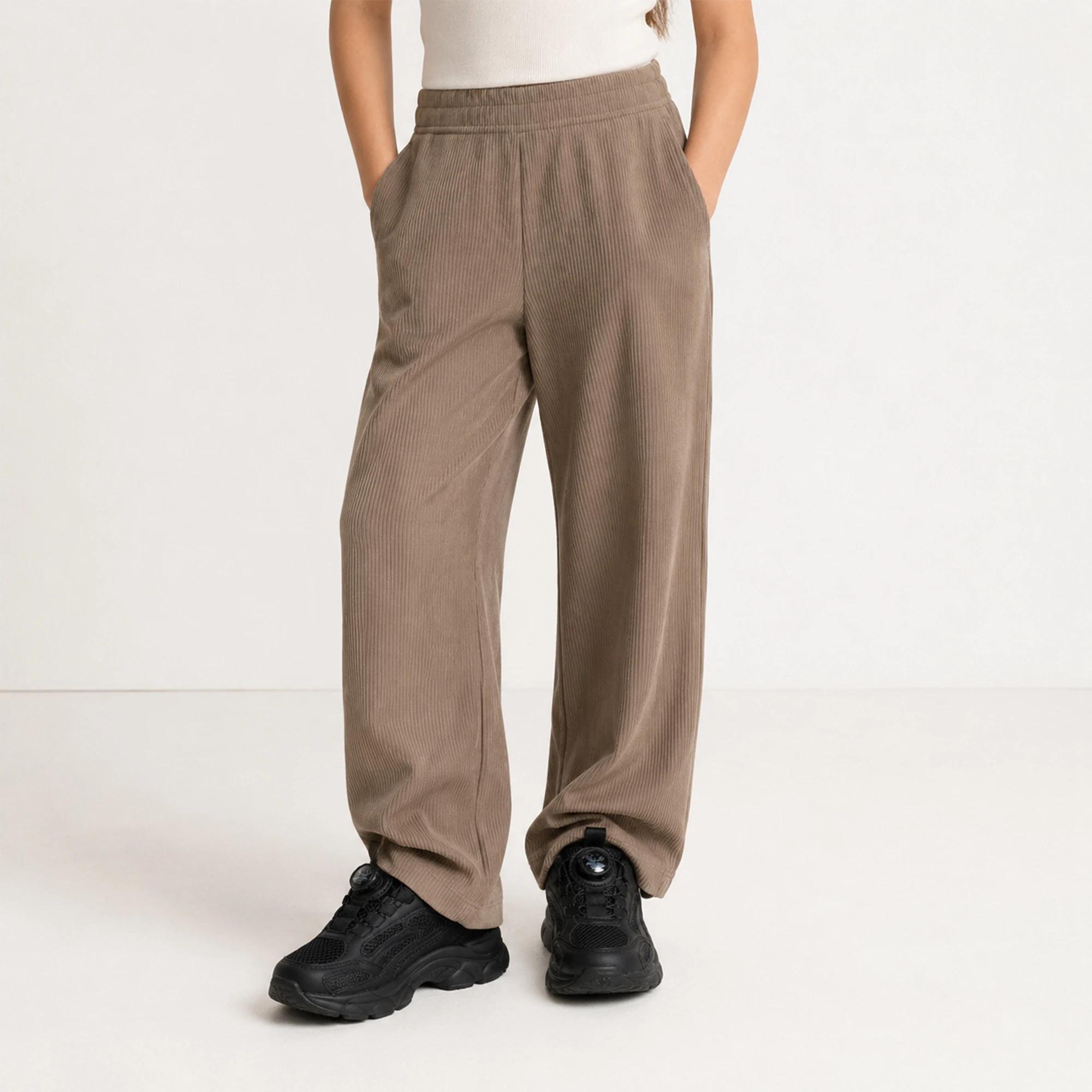 بنطال مضلع بأرجل واسعة للبنات alternative product image