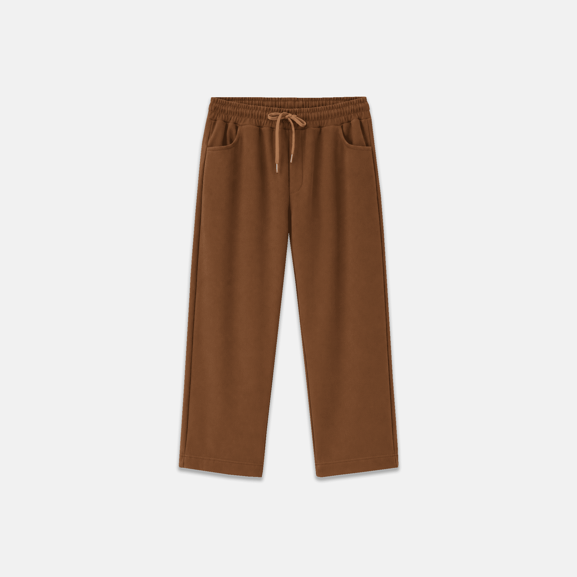 سروال نسائي واسع الساق بخصر مزود برباط alternative product image