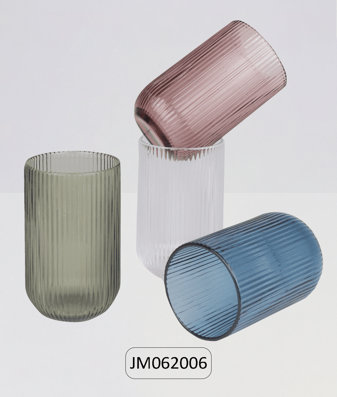كوب زجاج عالي بلون سادة alternative product image