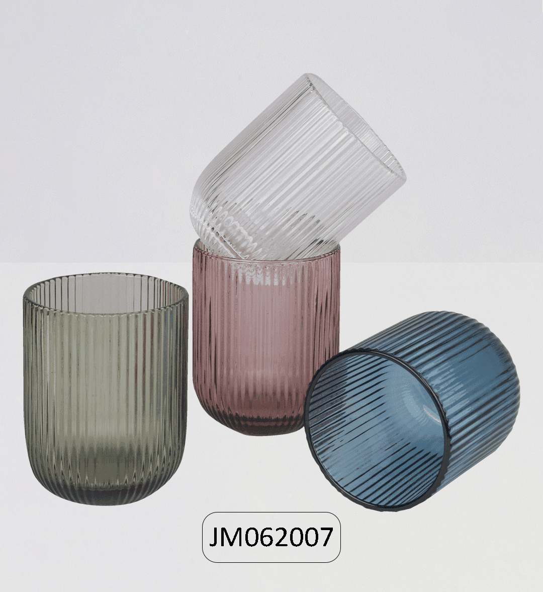 كوب زجاجي ملون  product image