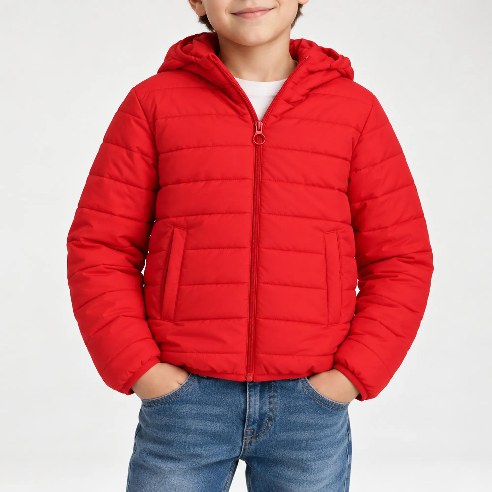 سترة مبطنة بغطاء رأس للأولاد alternative product image