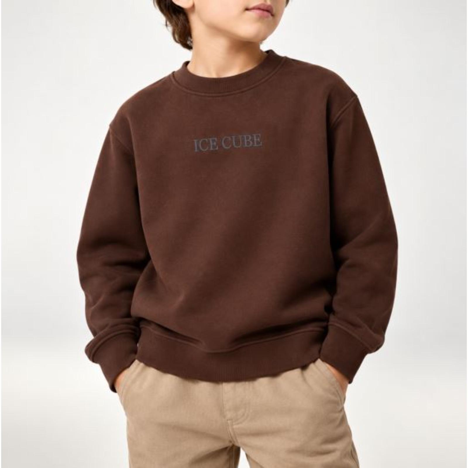 سويت شيرت بياقة مستديرة وطبعة للأولاد product image
